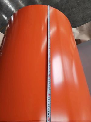 붉은 PPGL 스틸 코일 0.13mm-0.8mm 코팅 된 진료 코일 부식 저항성