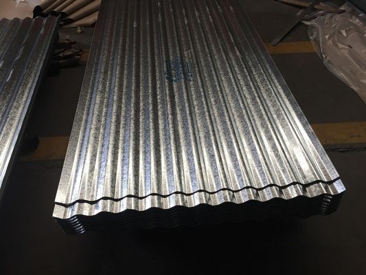 20~275g/m2 금속 가루 된 corrugated 강철 장판 / 건설용 가연 지붕 패널